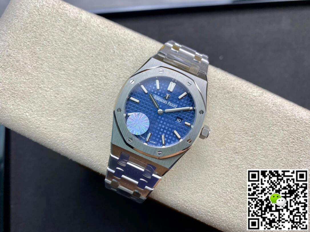 Audemars Piguet Royal Oak 67650ST.OO.1261ST.01 JF Factory 1:1 Best Edition Replica Watch Blue Dial Swiss Quartz